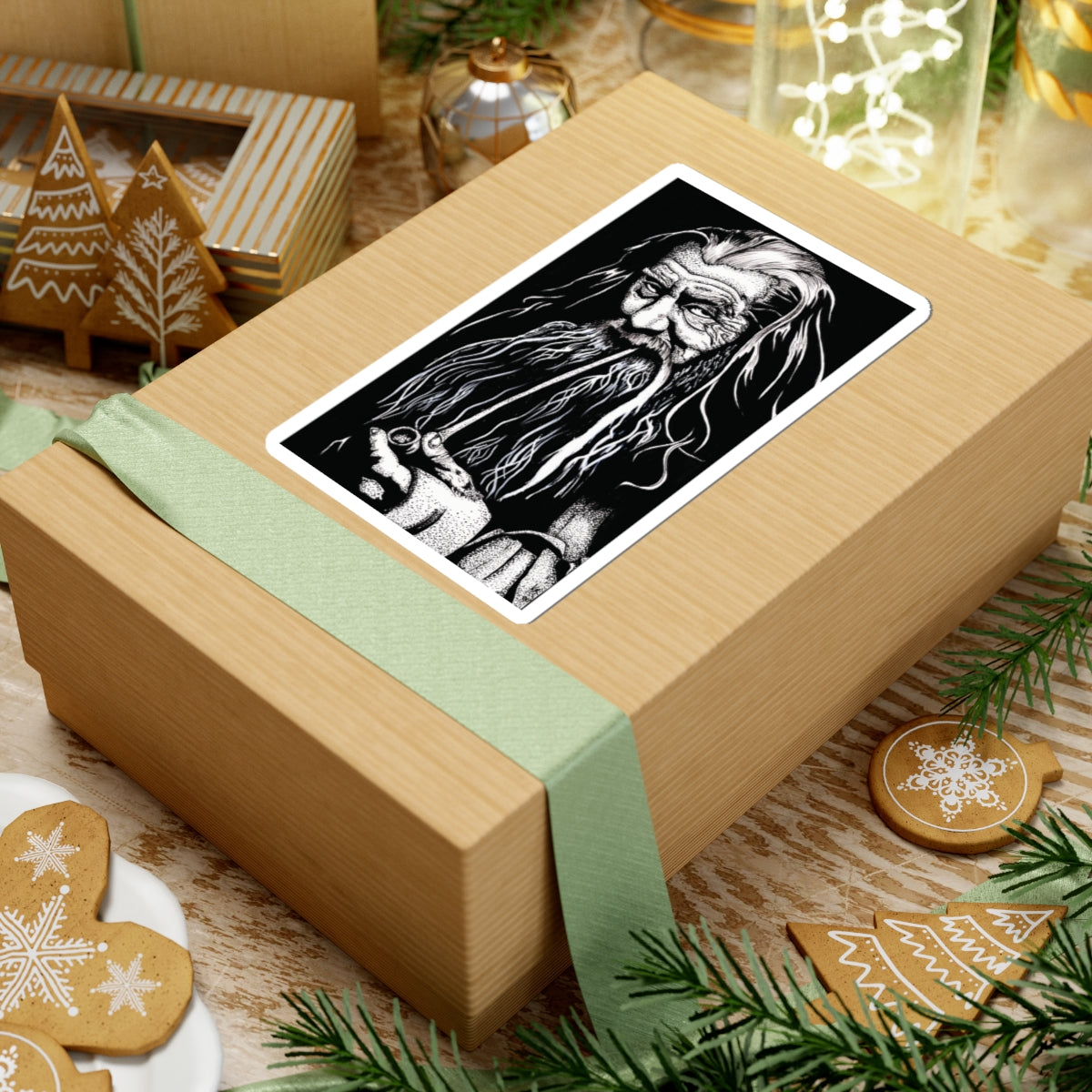 Gandalf LOTR Mystical Wizard Sticker – Fantasy Decal for Laptops, Notebooks & TTRPG Gear