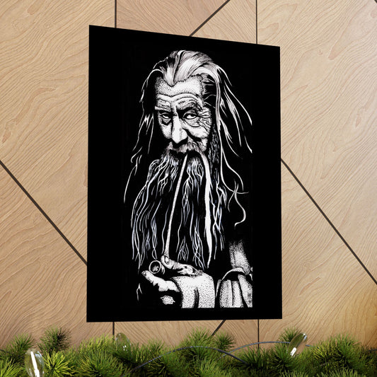 Gandalf Lord of the Rings Wall Art – Mystical Matte Poster for Fantasy Fans