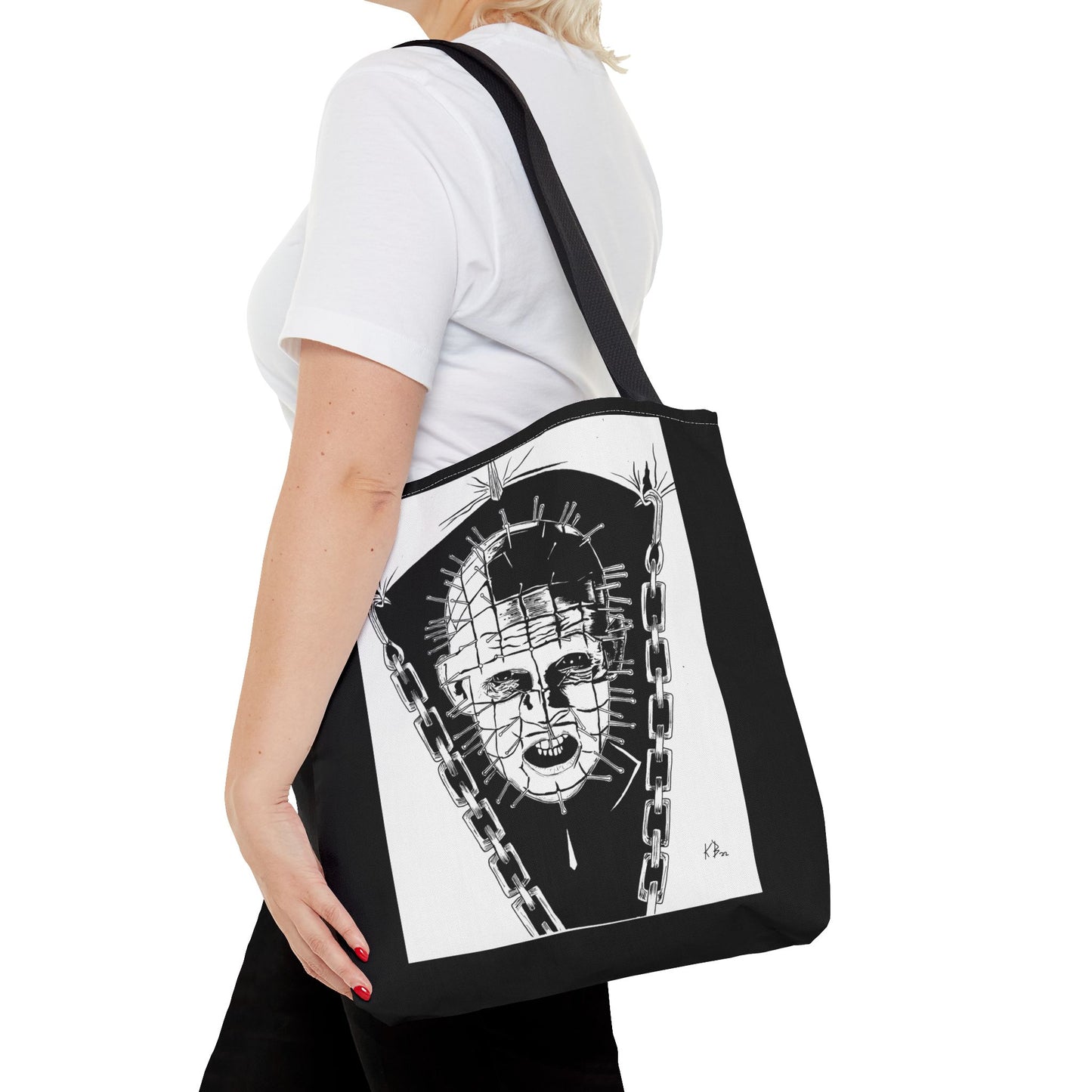 Hellraiser Pinhead Tote Bag – Horror Fan Canvas Shopper
