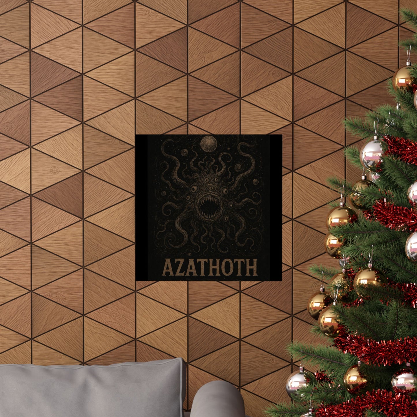 Azathoth Cosmic Horror Unleashed Wall Art – Lovecraftian Occult Matte Poster for Horror & TTRPG Fans