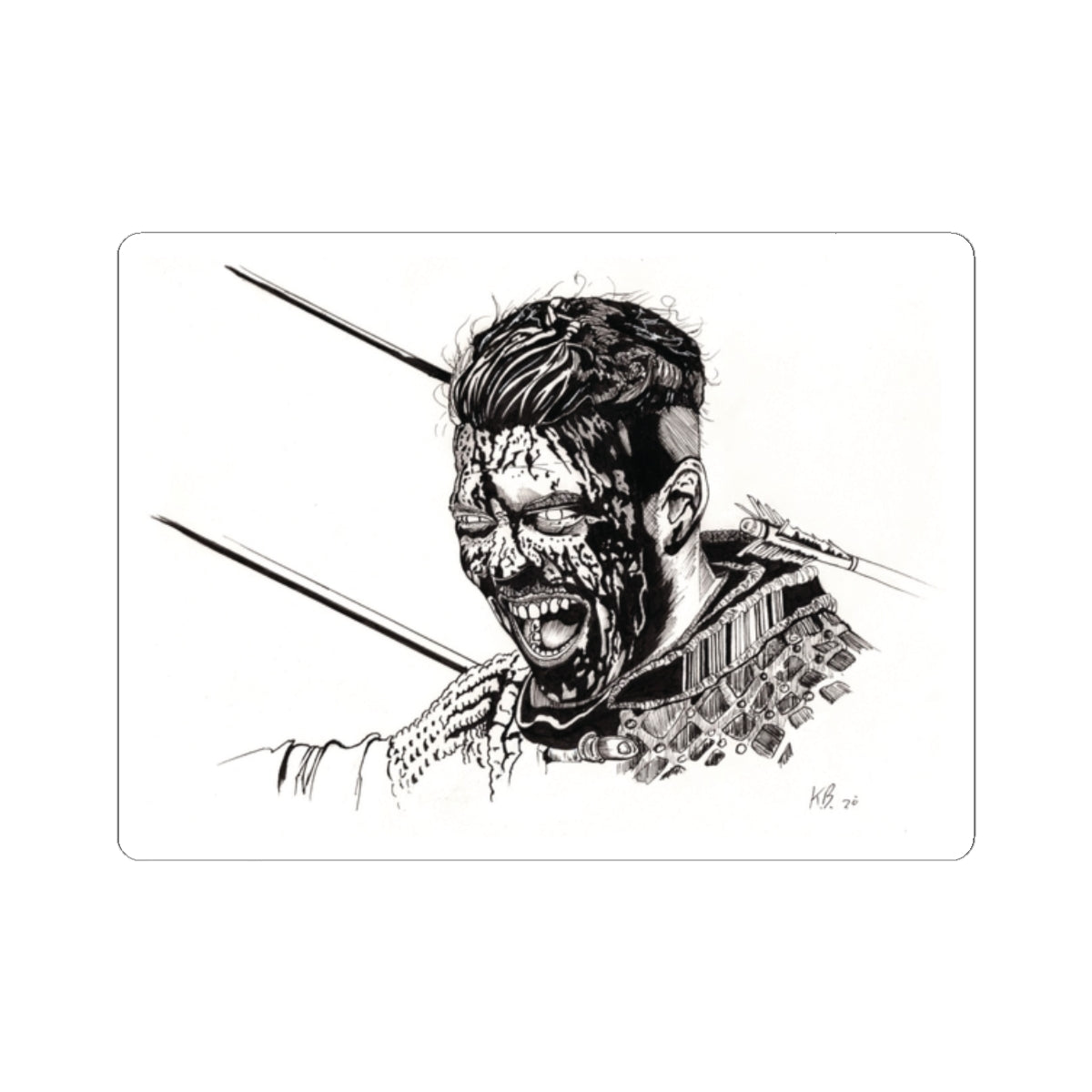 Ivar the Boneless Vinyl Sticker