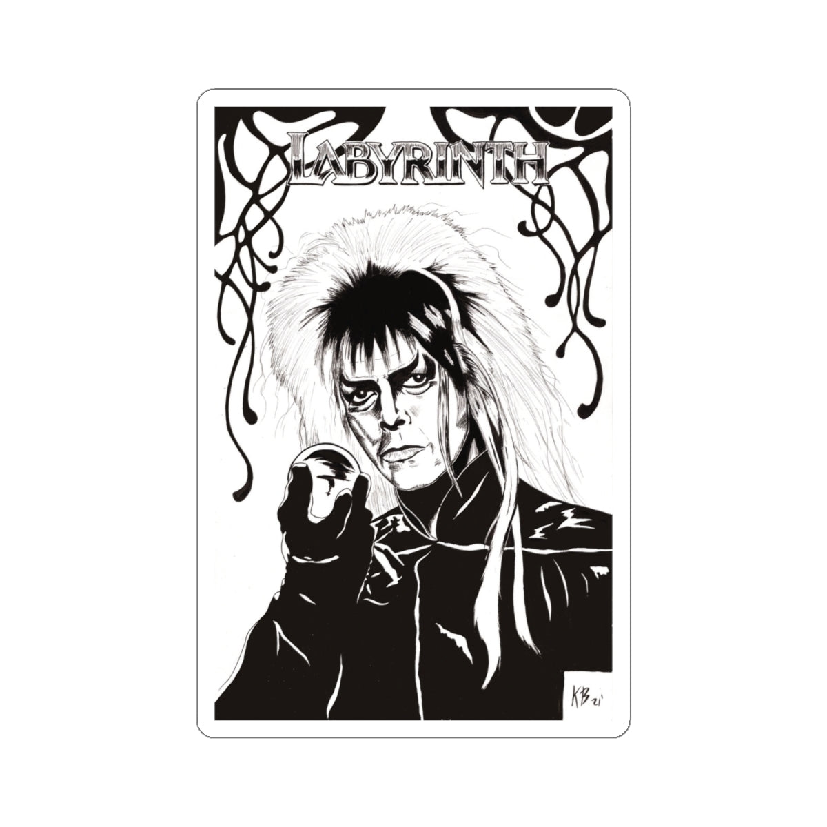 Jareth the Goblin King Vinyl Sticker