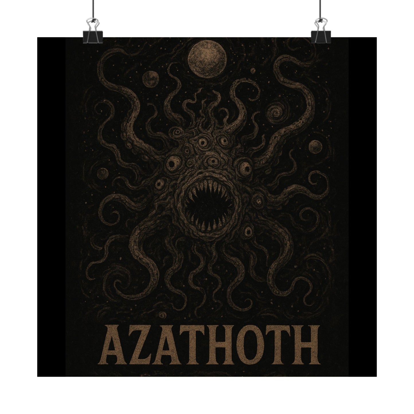Azathoth Cosmic Horror Unleashed Wall Art – Lovecraftian Occult Matte Poster for Horror & TTRPG Fans