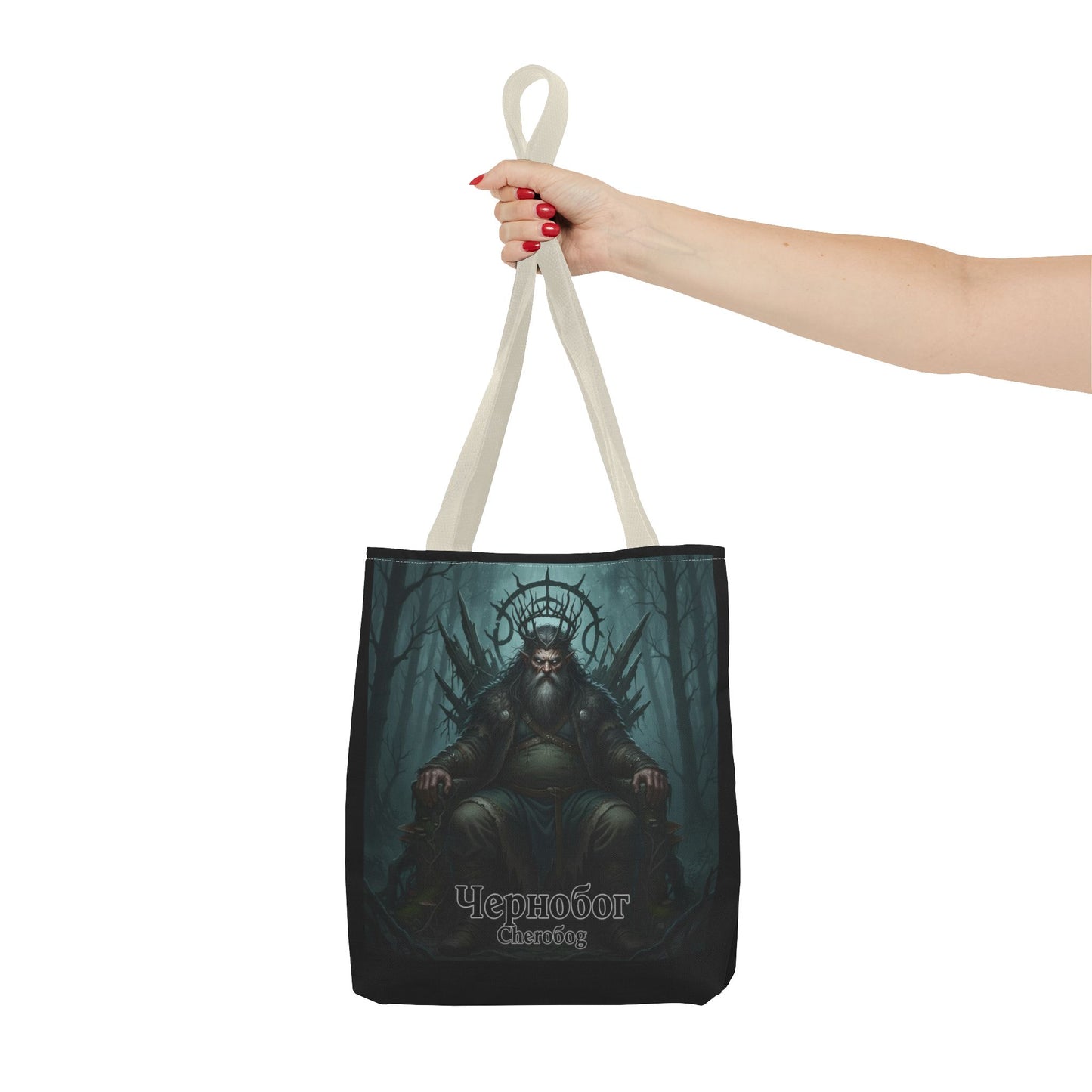 Chernobog Tote Bag – Slavic God of Darkness Folklore Tote