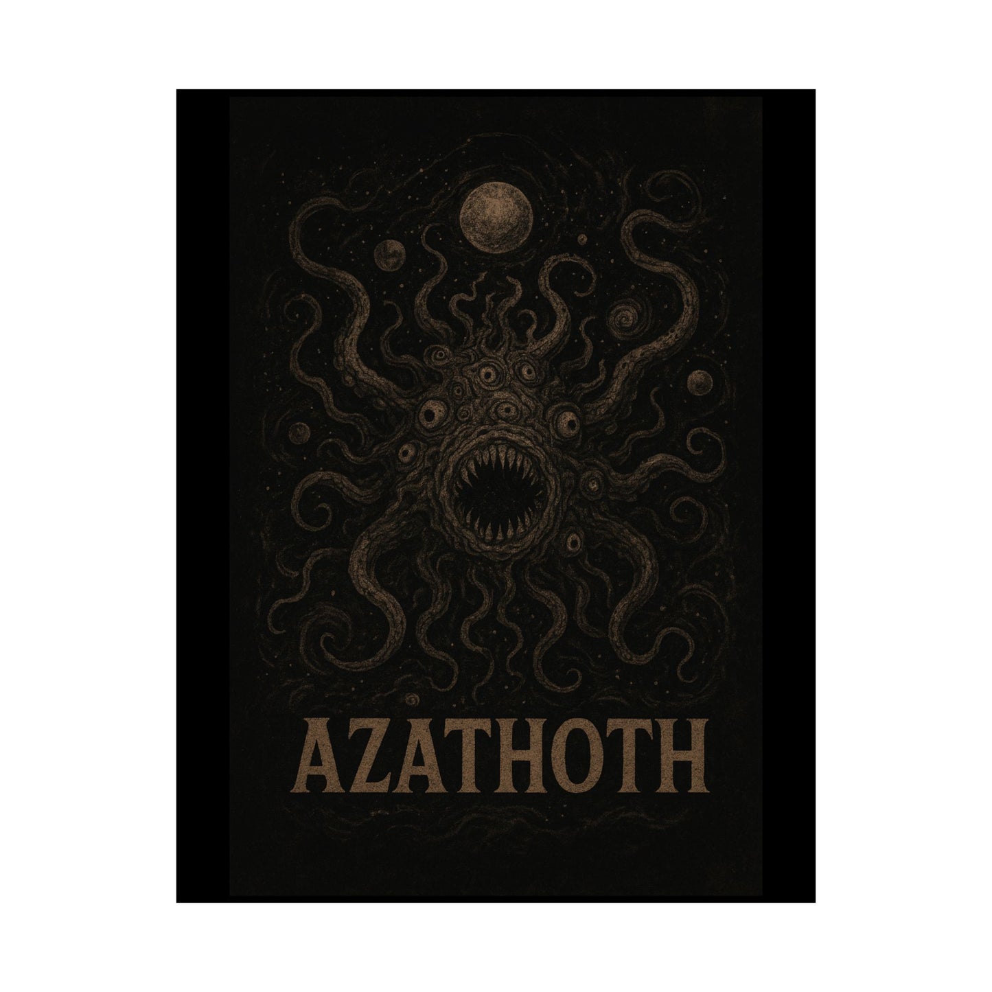 Azathoth Cosmic Horror Unleashed Wall Art – Lovecraftian Occult Matte Poster for Horror & TTRPG Fans