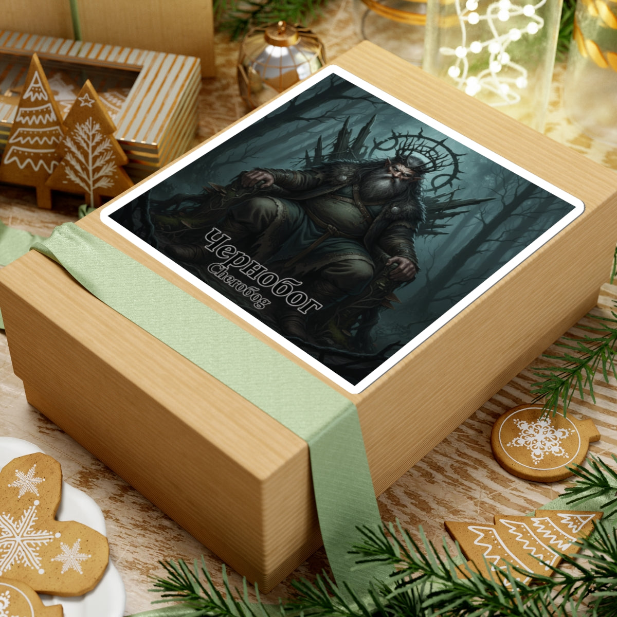 Chernobog Vinyl Sticker – Slavic Darkness God Folklore Decal