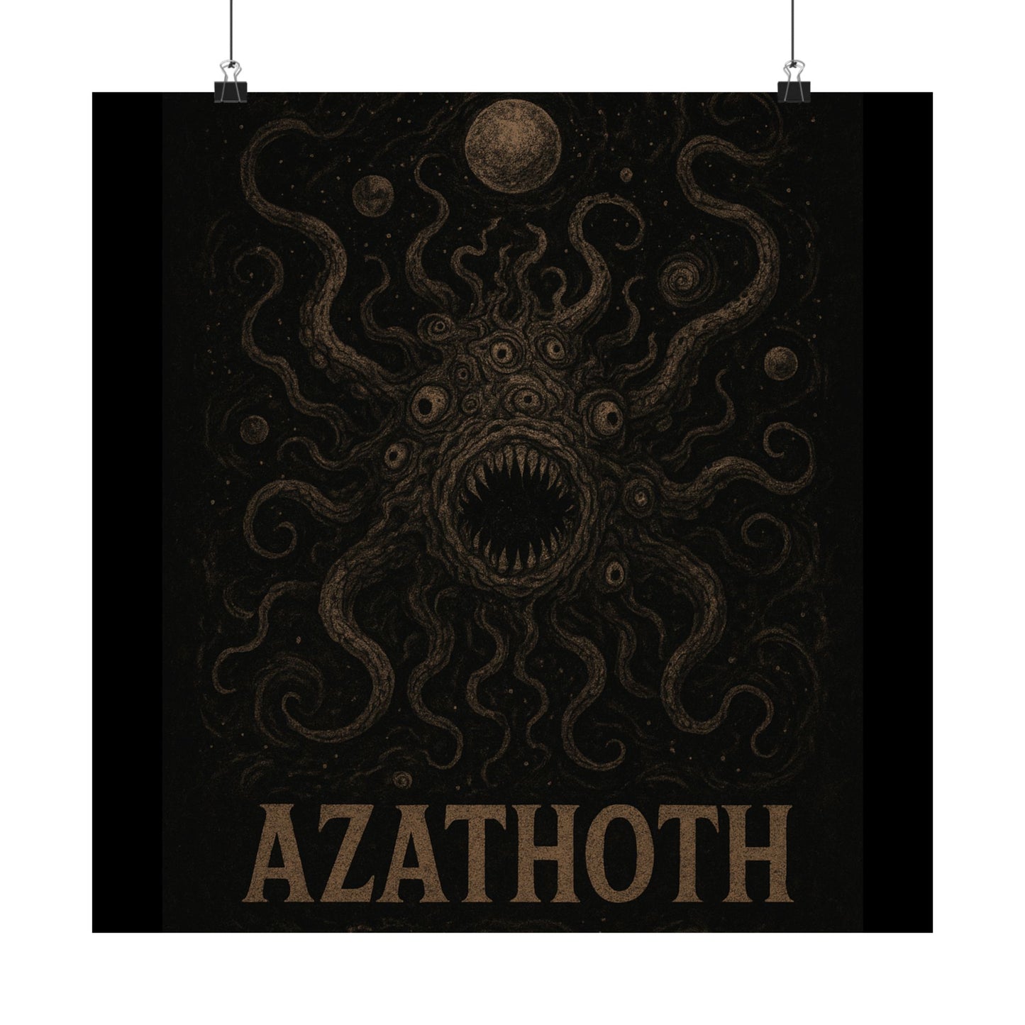 Azathoth Cosmic Horror Unleashed Wall Art – Lovecraftian Occult Matte Poster for Horror & TTRPG Fans