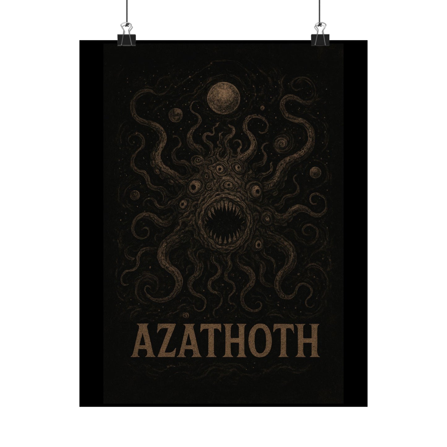 Azathoth Cosmic Horror Unleashed Wall Art – Lovecraftian Occult Matte Poster for Horror & TTRPG Fans