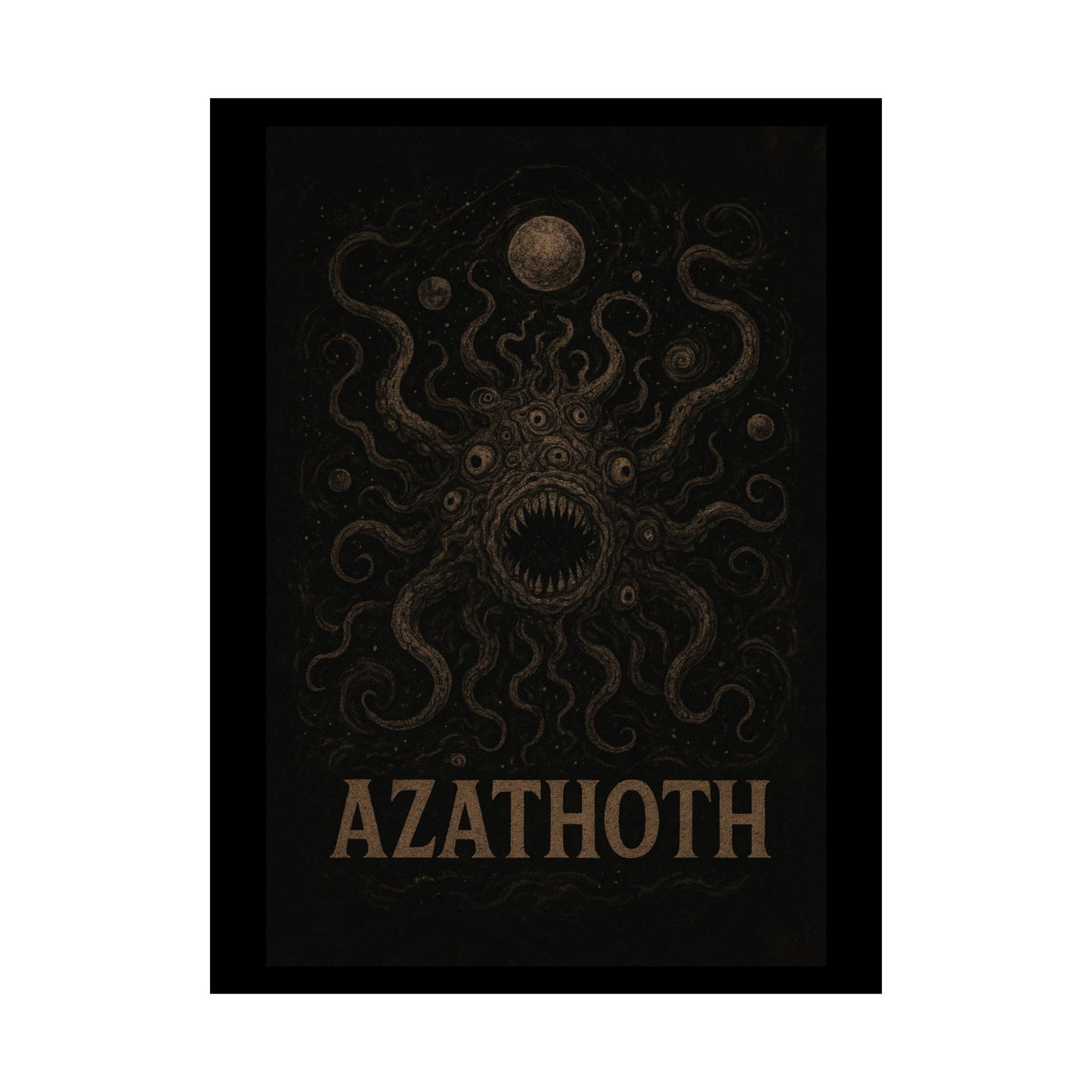 Azathoth Cosmic Horror Unleashed Wall Art – Lovecraftian Occult Matte Poster for Horror & TTRPG Fans