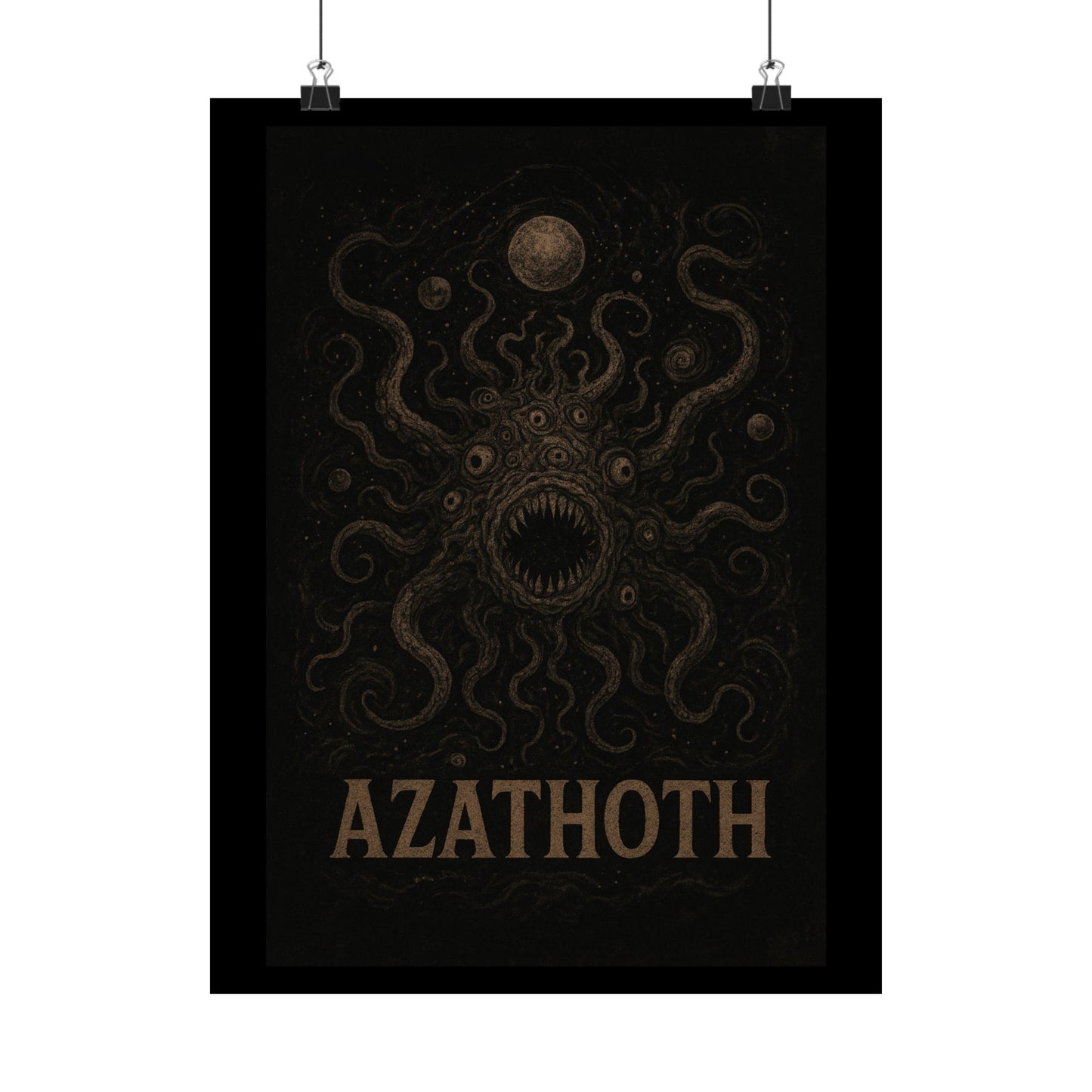 Azathoth Cosmic Horror Unleashed Wall Art – Lovecraftian Occult Matte Poster for Horror & TTRPG Fans