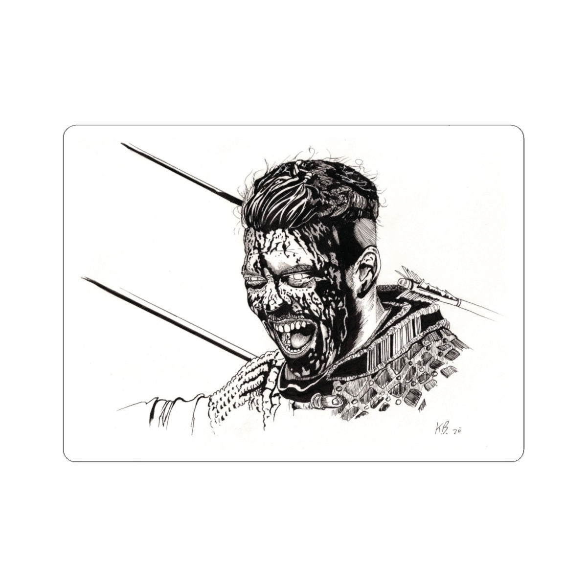 Ivar the Boneless Vinyl Sticker