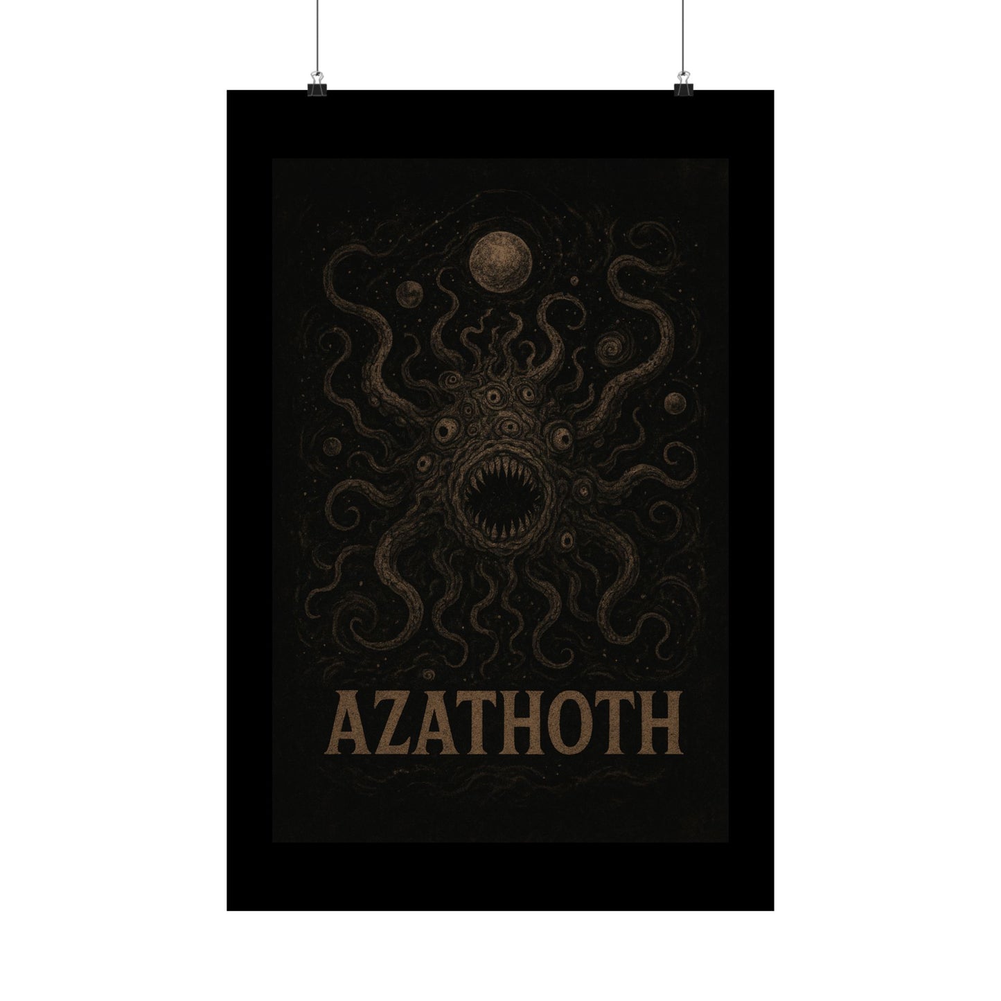 Azathoth Cosmic Horror Unleashed Wall Art – Lovecraftian Occult Matte Poster for Horror & TTRPG Fans