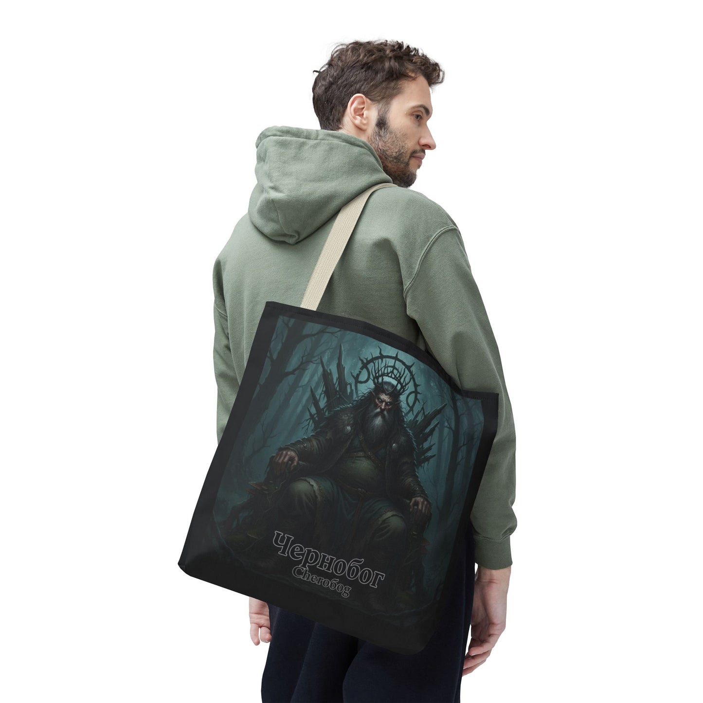 Chernobog Tote Bag – Slavic God of Darkness Folklore Tote