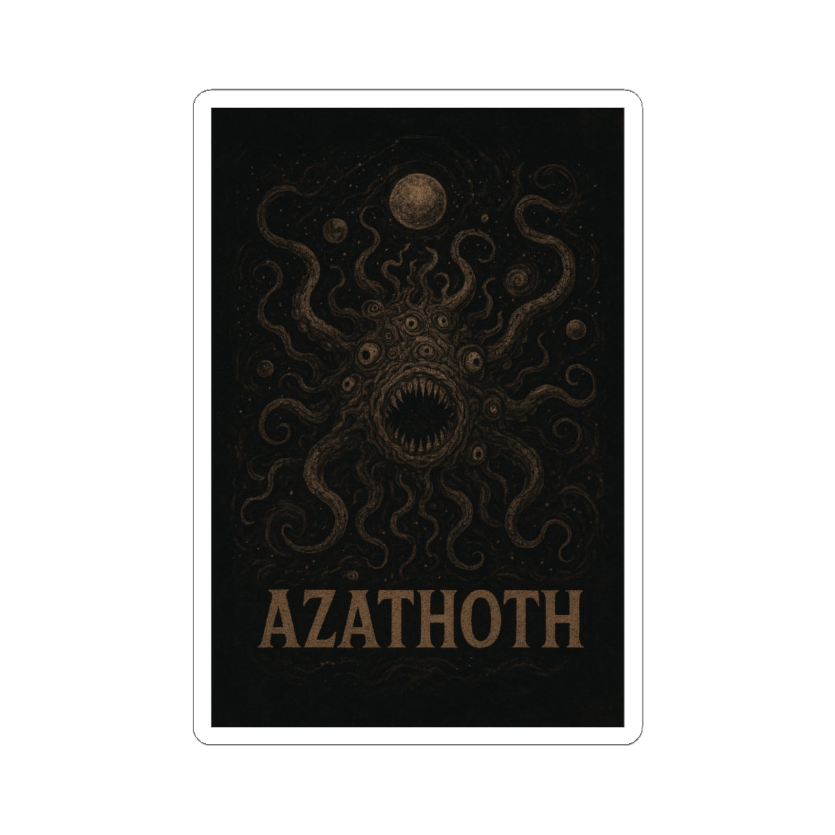Azathoth Cosmic Horror Unleashed Sticker – Lovecraftian Eldritch Horror Decal for TTRPG Gamers