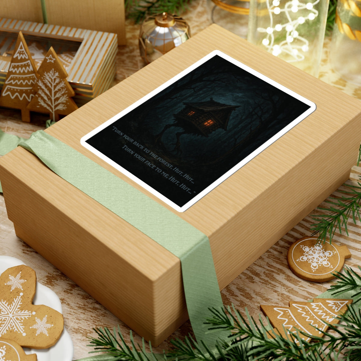 Hut Hut Vinyl Sticker – Baba Yaga’s Walking Hut Folklore Decal