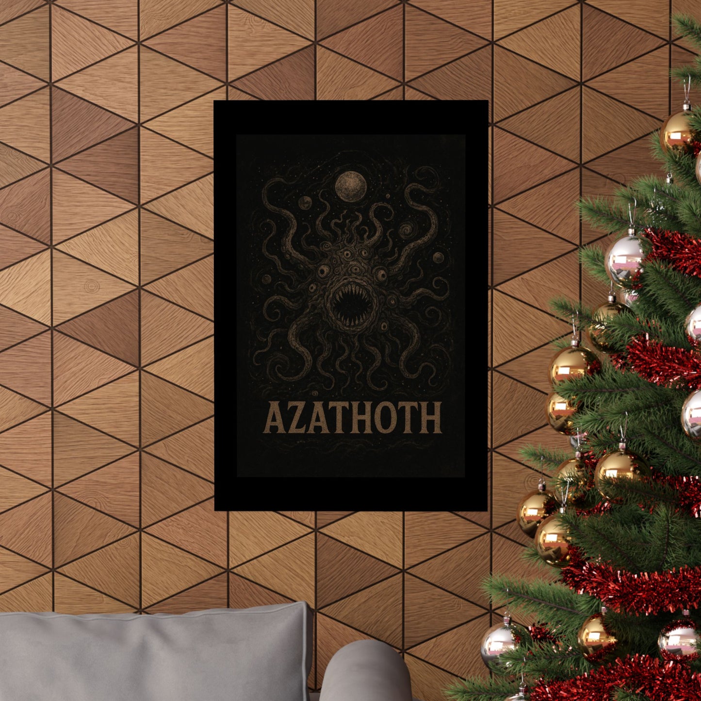 Azathoth Cosmic Horror Unleashed Wall Art – Lovecraftian Occult Matte Poster for Horror & TTRPG Fans