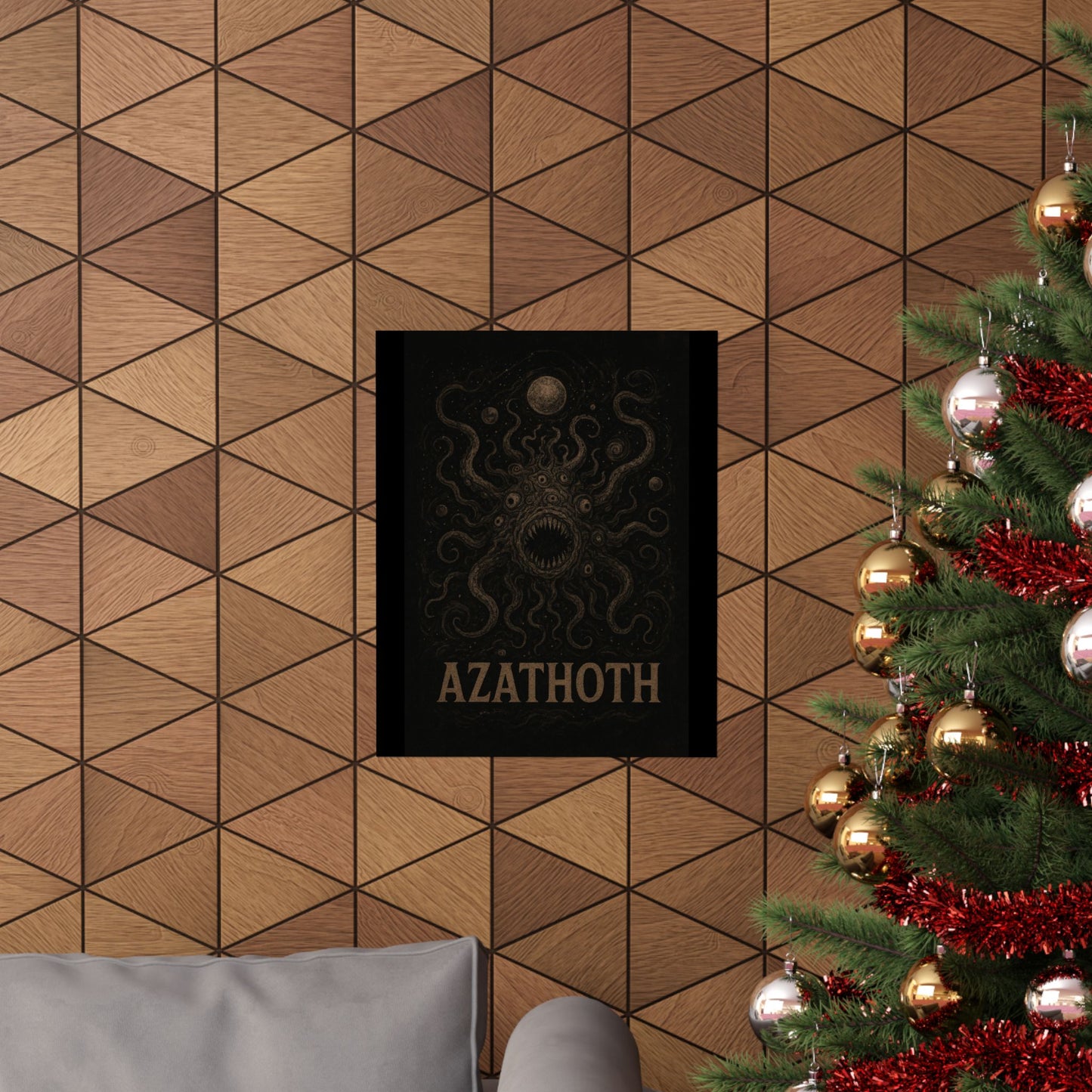 Azathoth Cosmic Horror Unleashed Wall Art – Lovecraftian Occult Matte Poster for Horror & TTRPG Fans