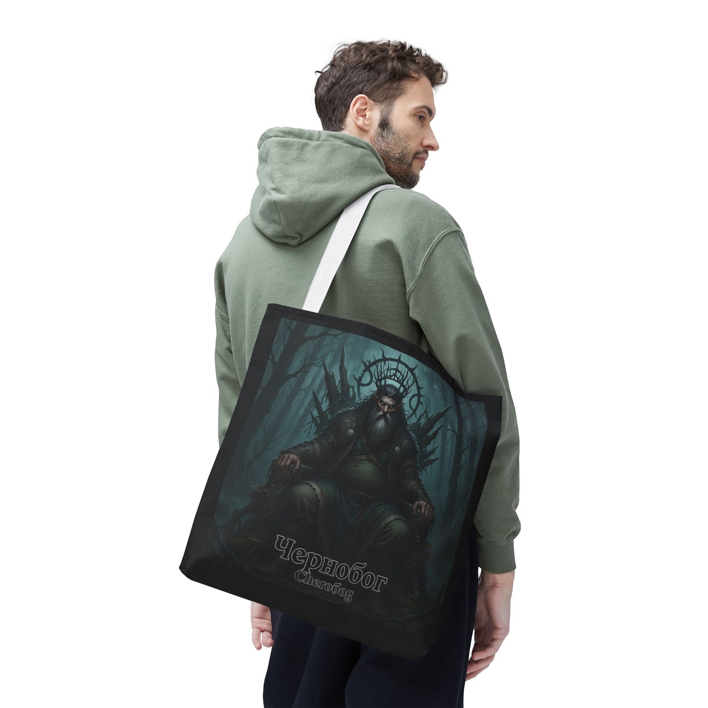 Chernobog Tote Bag – Slavic God of Darkness Folklore Tote
