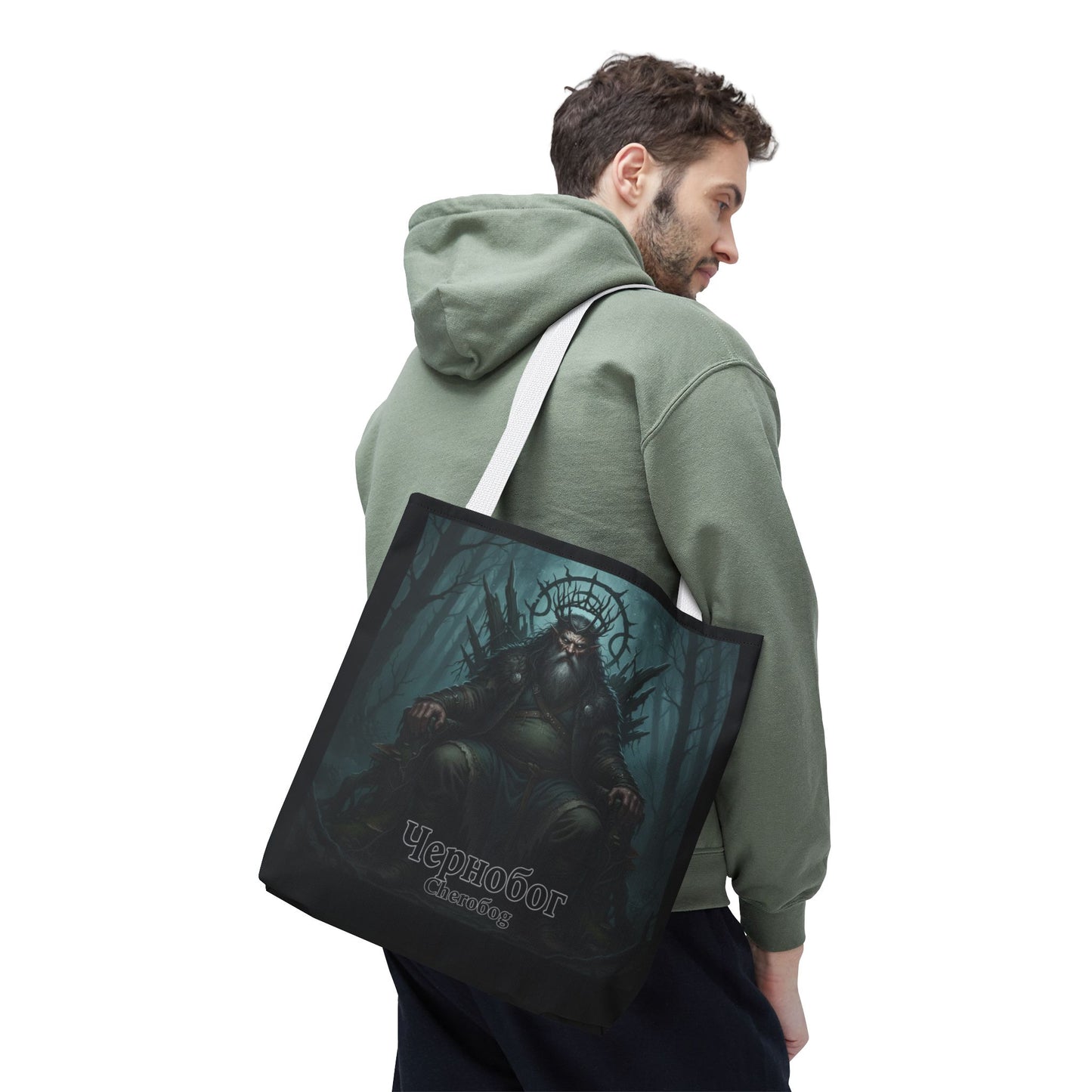 Chernobog Tote Bag – Slavic God of Darkness Folklore Tote