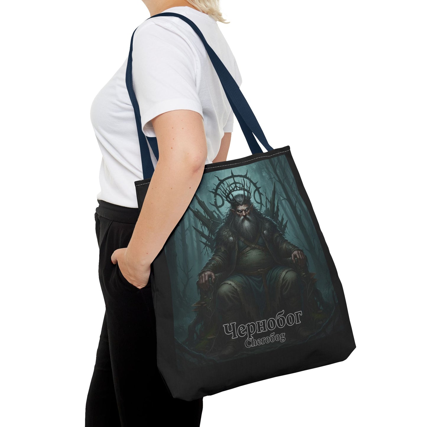 Chernobog Tote Bag – Slavic God of Darkness Folklore Tote