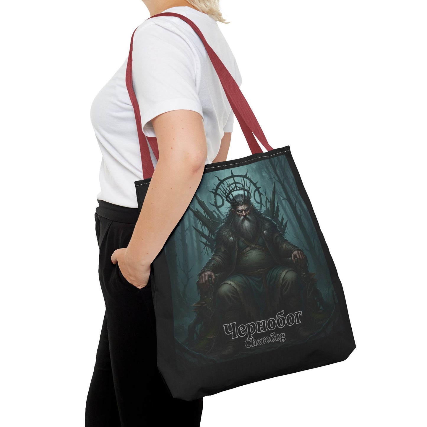 Chernobog Tote Bag – Slavic God of Darkness Folklore Tote
