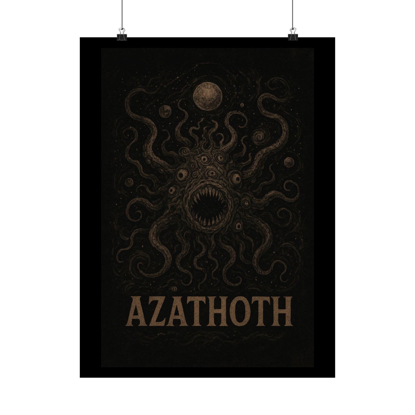 Azathoth Cosmic Horror Unleashed Wall Art – Lovecraftian Occult Matte Poster for Horror & TTRPG Fans