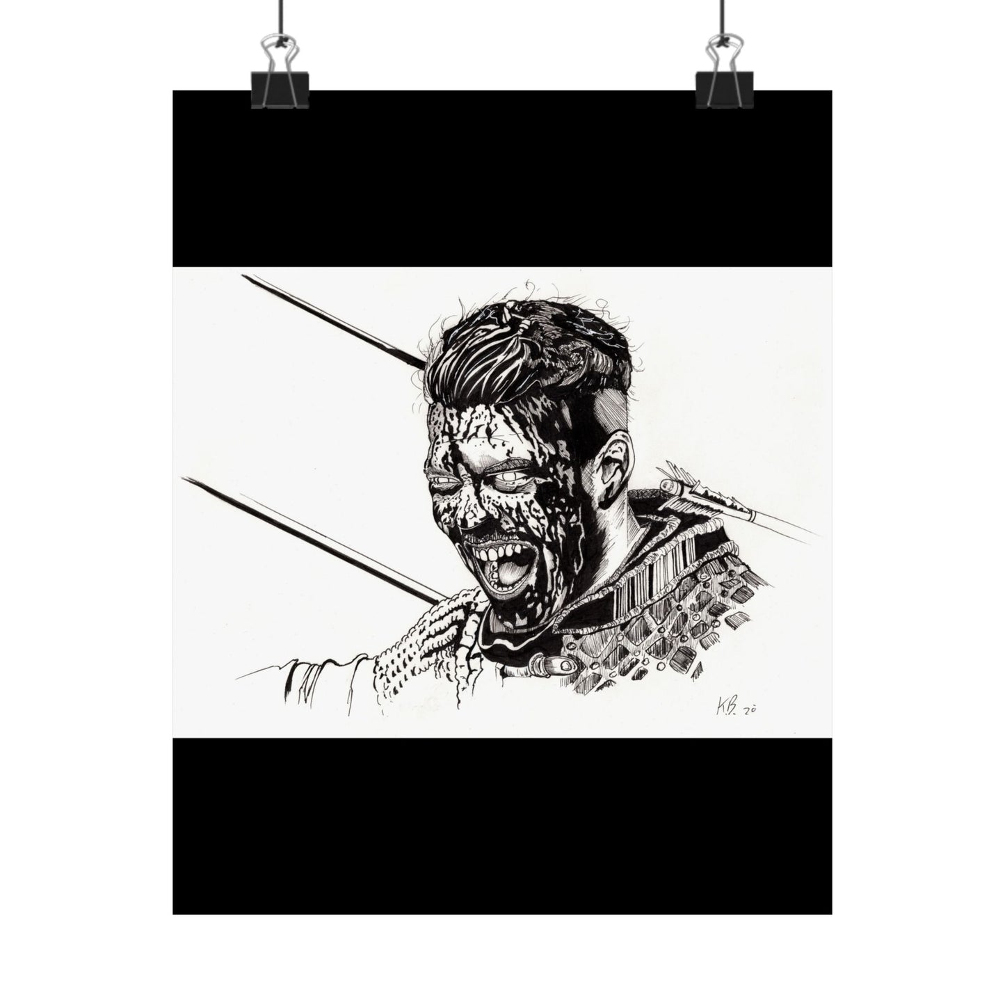 Ivar the Boneless Wall Art – Vikings TV Fan Art Print