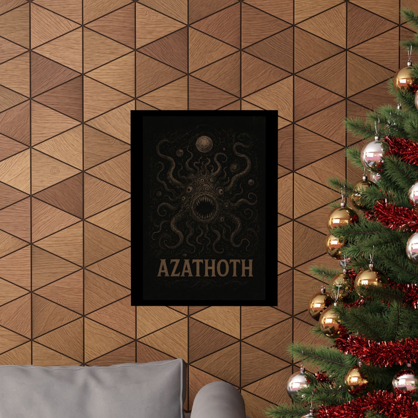 Azathoth Cosmic Horror Unleashed Wall Art – Lovecraftian Occult Matte Poster for Horror & TTRPG Fans