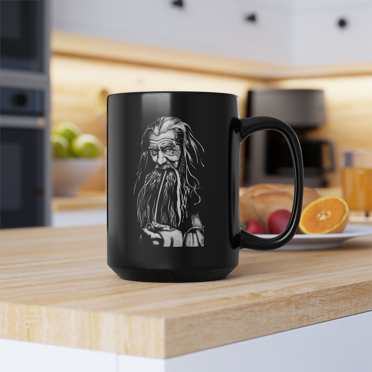 Gandalf LOTR Mystical Wizard 15oz Coffee Mug – Fantasy Mug for Movie & Book Lovers