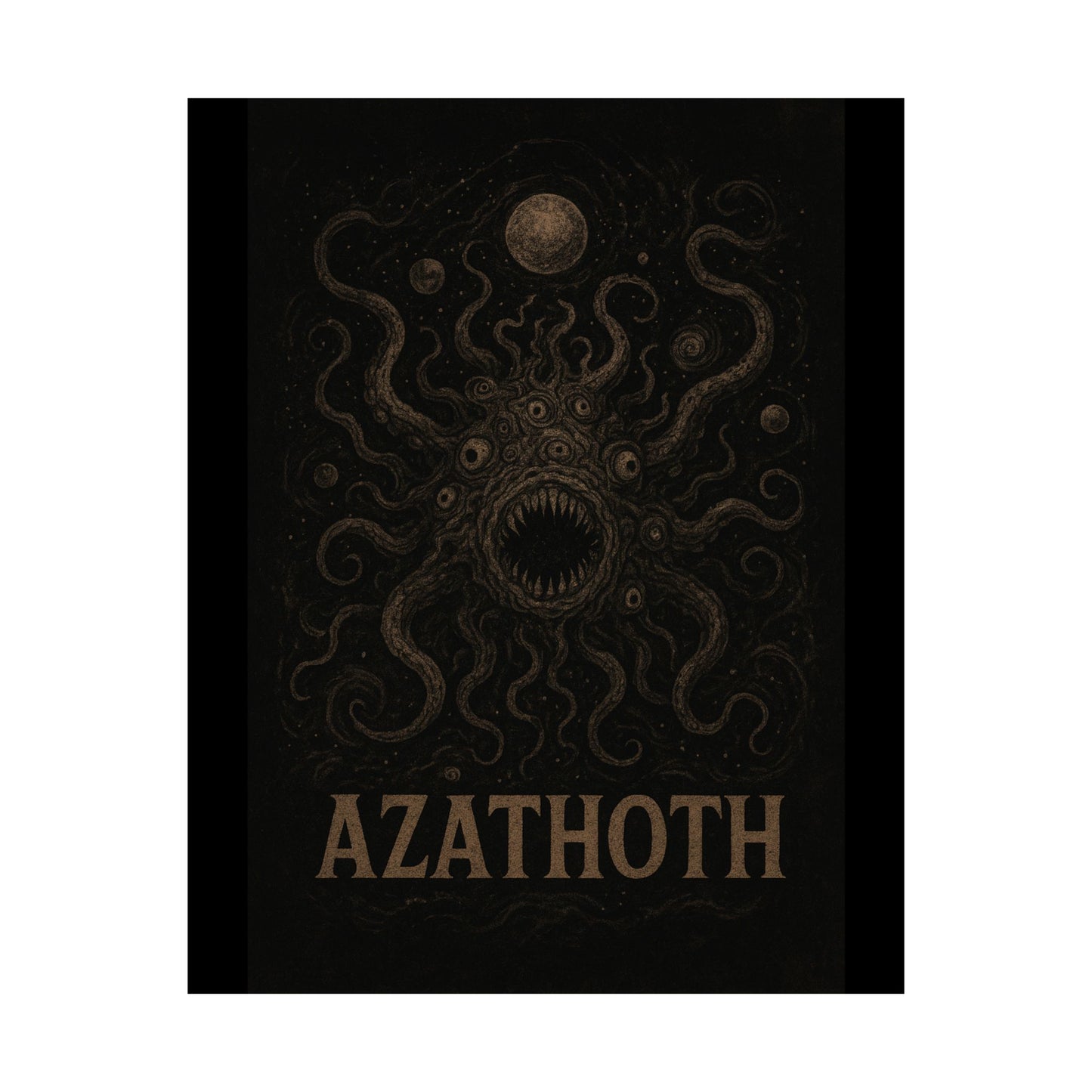 Azathoth Cosmic Horror Unleashed Wall Art – Lovecraftian Occult Matte Poster for Horror & TTRPG Fans