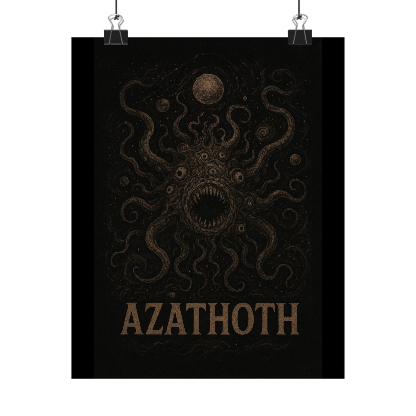 Azathoth Cosmic Horror Unleashed Wall Art – Lovecraftian Occult Matte Poster for Horror & TTRPG Fans