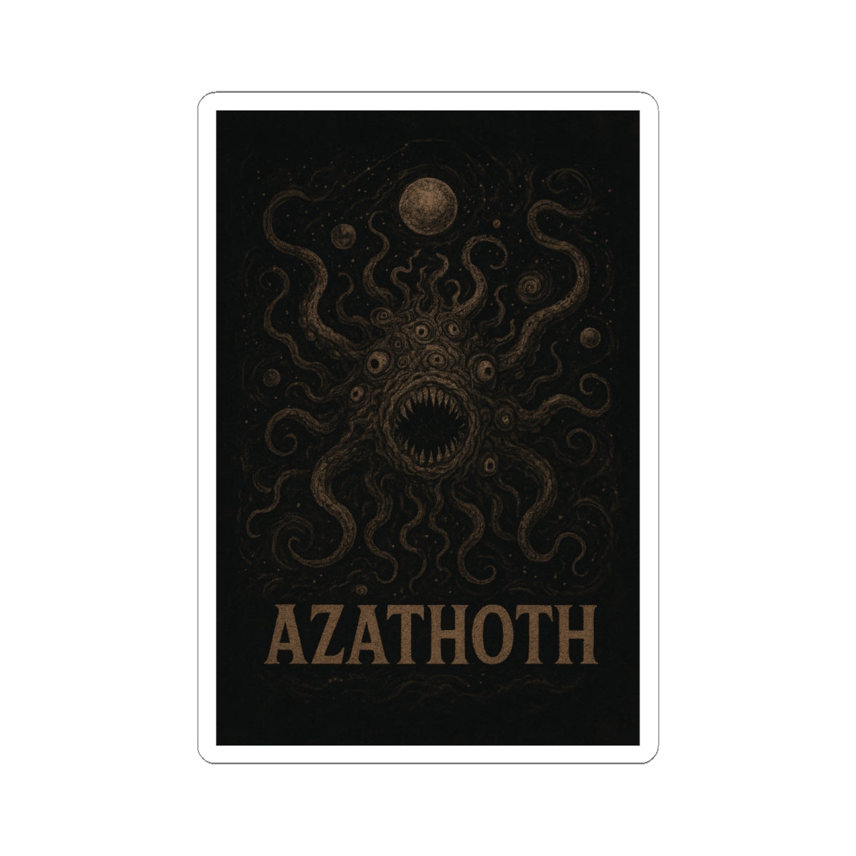 Azathoth Cosmic Horror Unleashed Sticker – Lovecraftian Eldritch Horror Decal for TTRPG Gamers