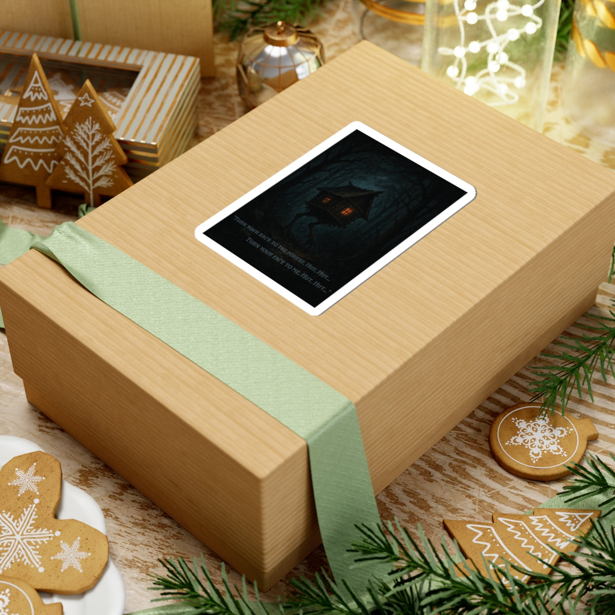 Hut Hut Vinyl Sticker – Baba Yaga’s Walking Hut Folklore Decal