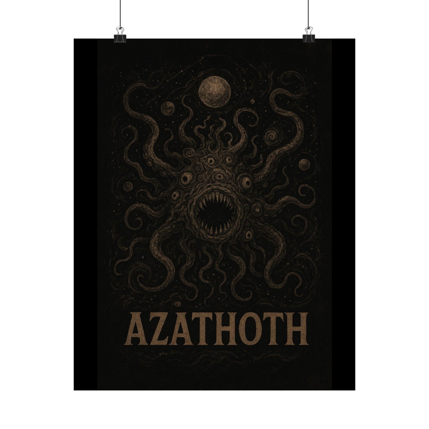 Azathoth Cosmic Horror Unleashed Wall Art – Lovecraftian Occult Matte Poster for Horror & TTRPG Fans