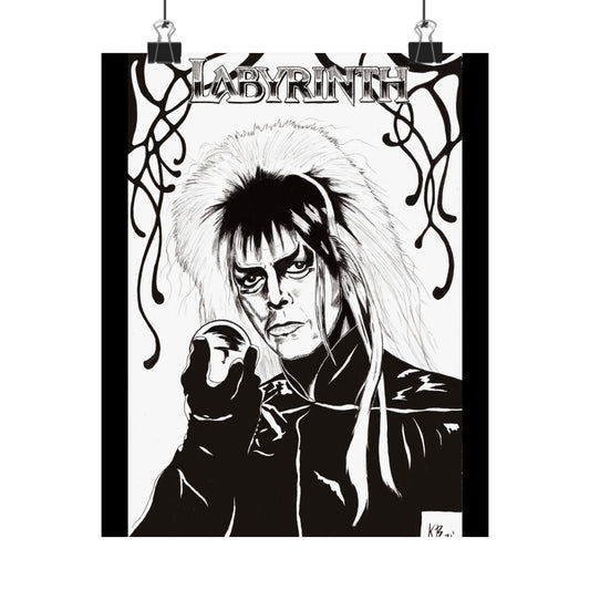 Jareth the Goblin King Wall Art – Labyrinth Fan Art Print