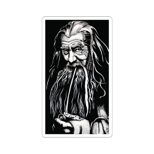 Gandalf LOTR Mystical Wizard Sticker – Fantasy Decal for Laptops, Notebooks & TTRPG Gear
