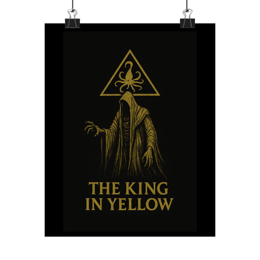 King in Yellow Wall Art – Cosmic Horror Carcosa Print