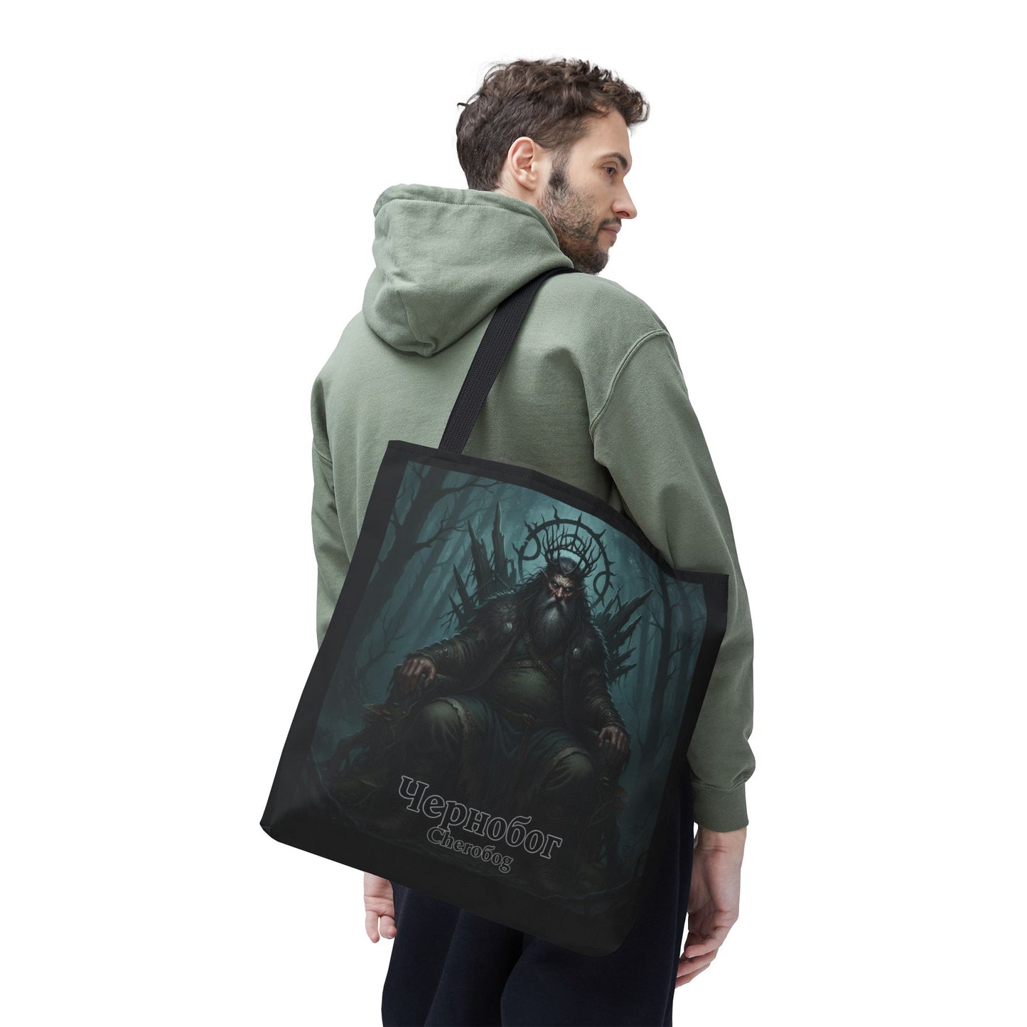 Chernobog Tote Bag – Slavic God of Darkness Folklore Tote