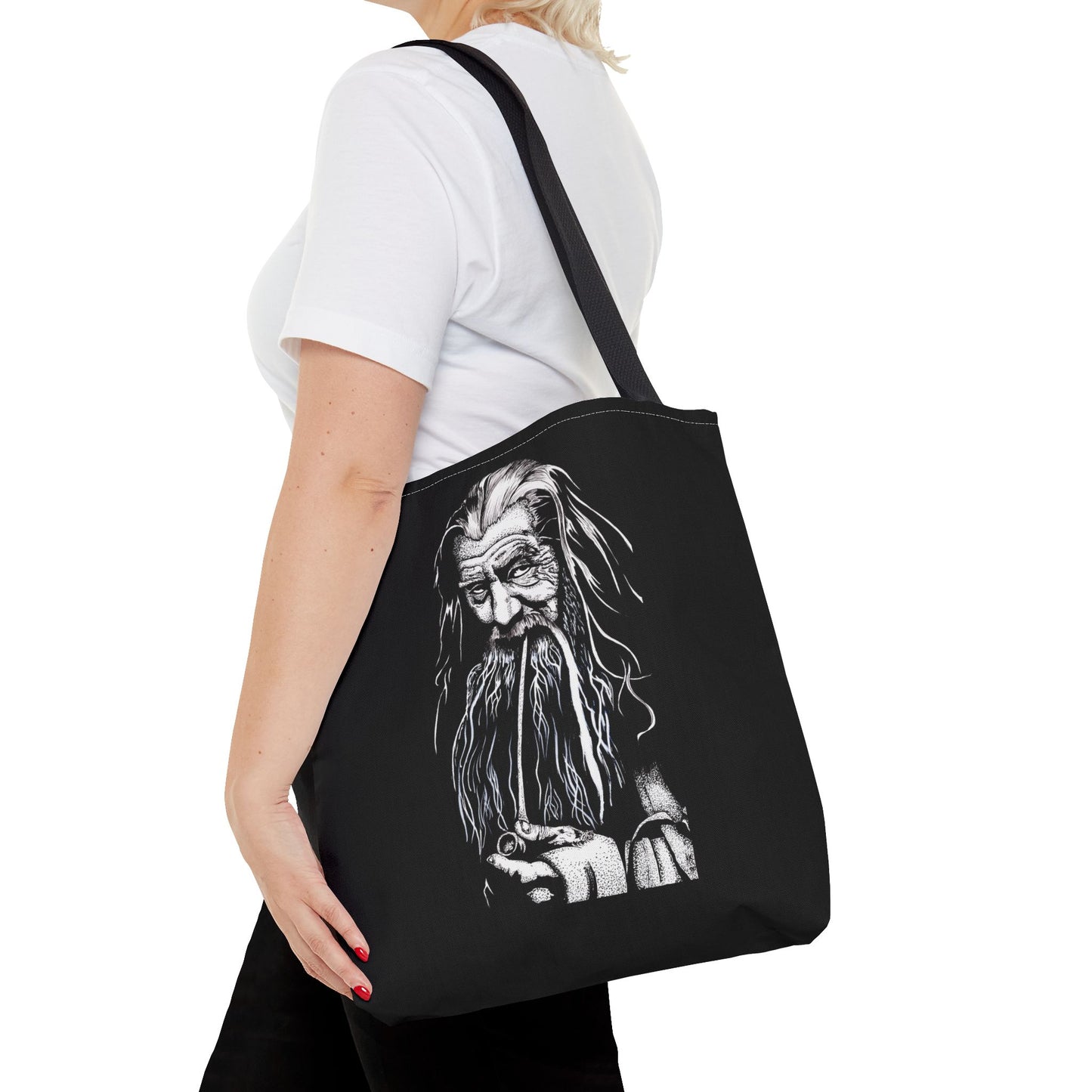 Gandalf LOTR Wizard Tote Bag – Fantasy Canvas Shopper for Movie & Book Lovers