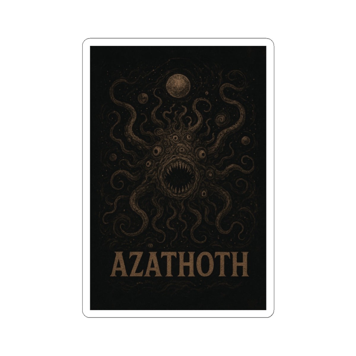 Azathoth Cosmic Horror Unleashed Sticker – Lovecraftian Eldritch Horror Decal for TTRPG Gamers