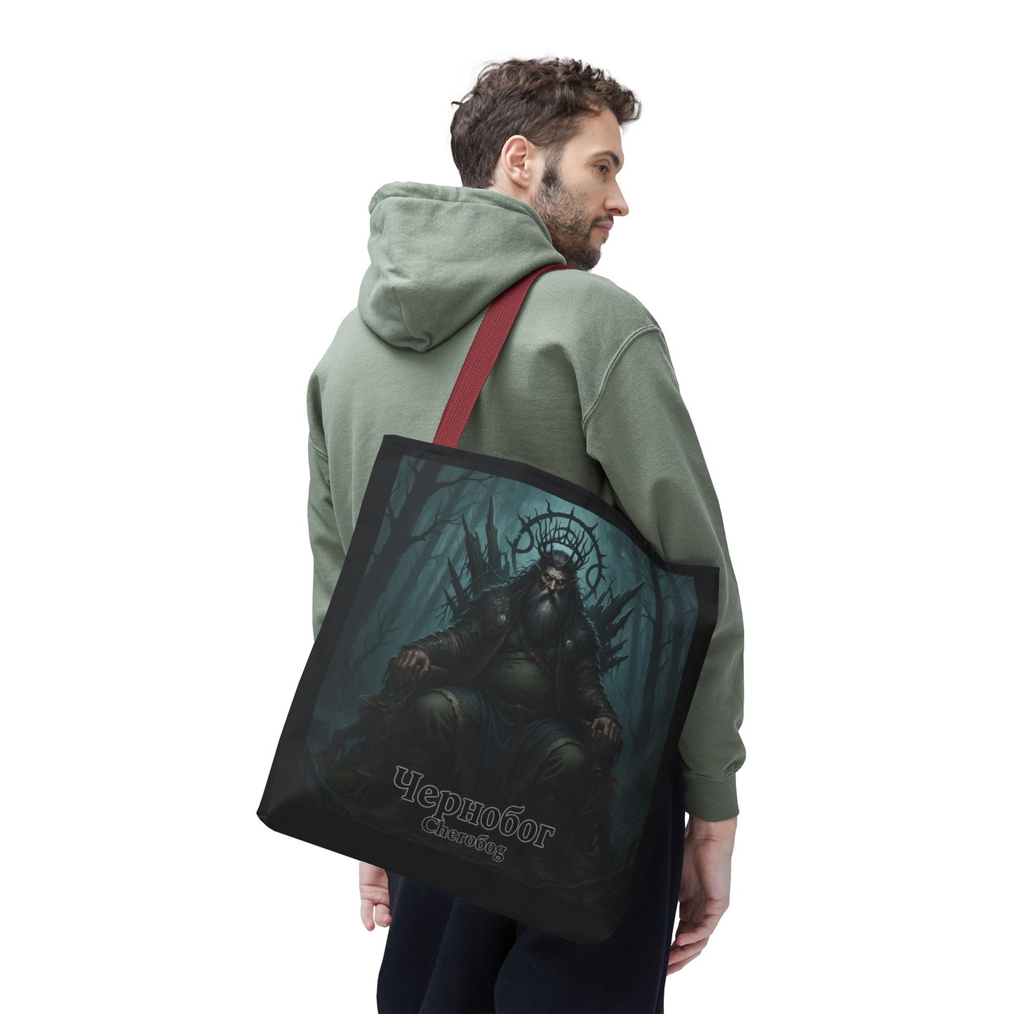 Chernobog Tote Bag – Slavic God of Darkness Folklore Tote