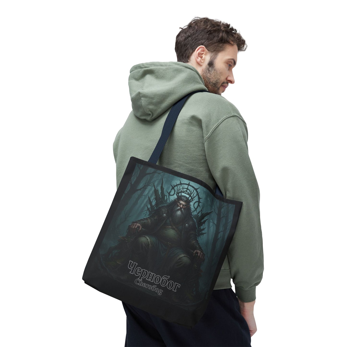 Chernobog Tote Bag – Slavic God of Darkness Folklore Tote