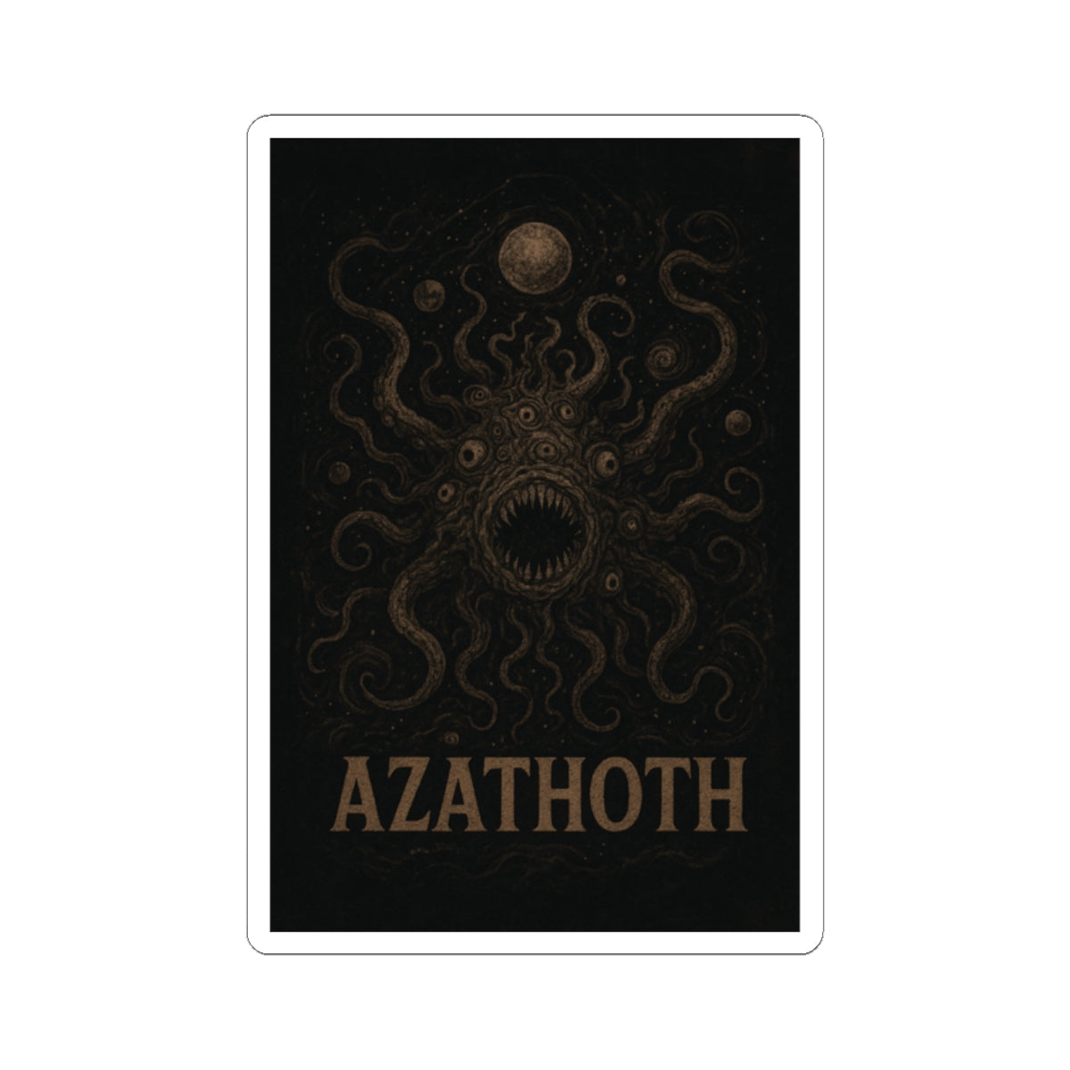 Azathoth Cosmic Horror Unleashed Sticker – Lovecraftian Eldritch Horror Decal for TTRPG Gamers