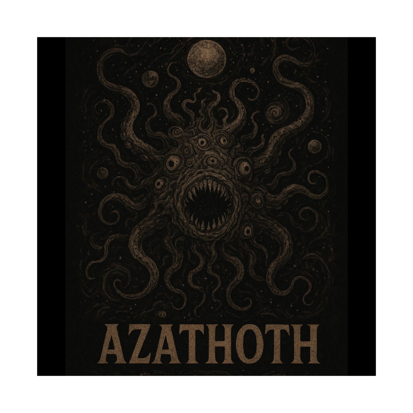 Azathoth Cosmic Horror Unleashed Wall Art – Lovecraftian Occult Matte Poster for Horror & TTRPG Fans
