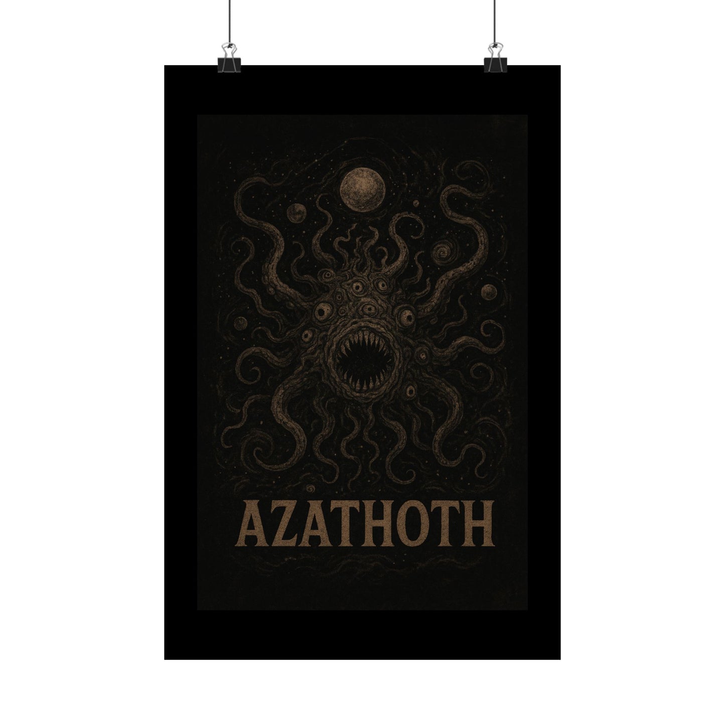 Azathoth Cosmic Horror Unleashed Wall Art – Lovecraftian Occult Matte Poster for Horror & TTRPG Fans