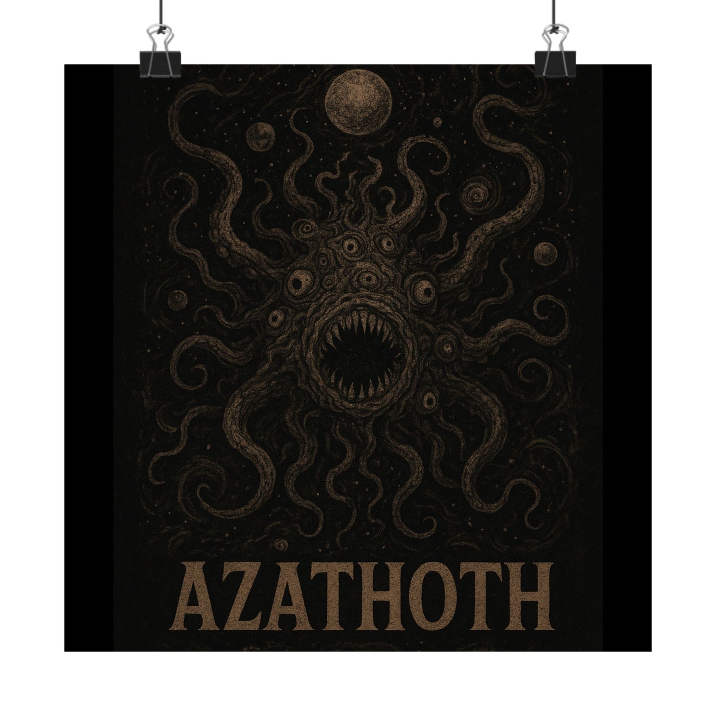 Azathoth Cosmic Horror Unleashed Wall Art – Lovecraftian Occult Matte Poster for Horror & TTRPG Fans