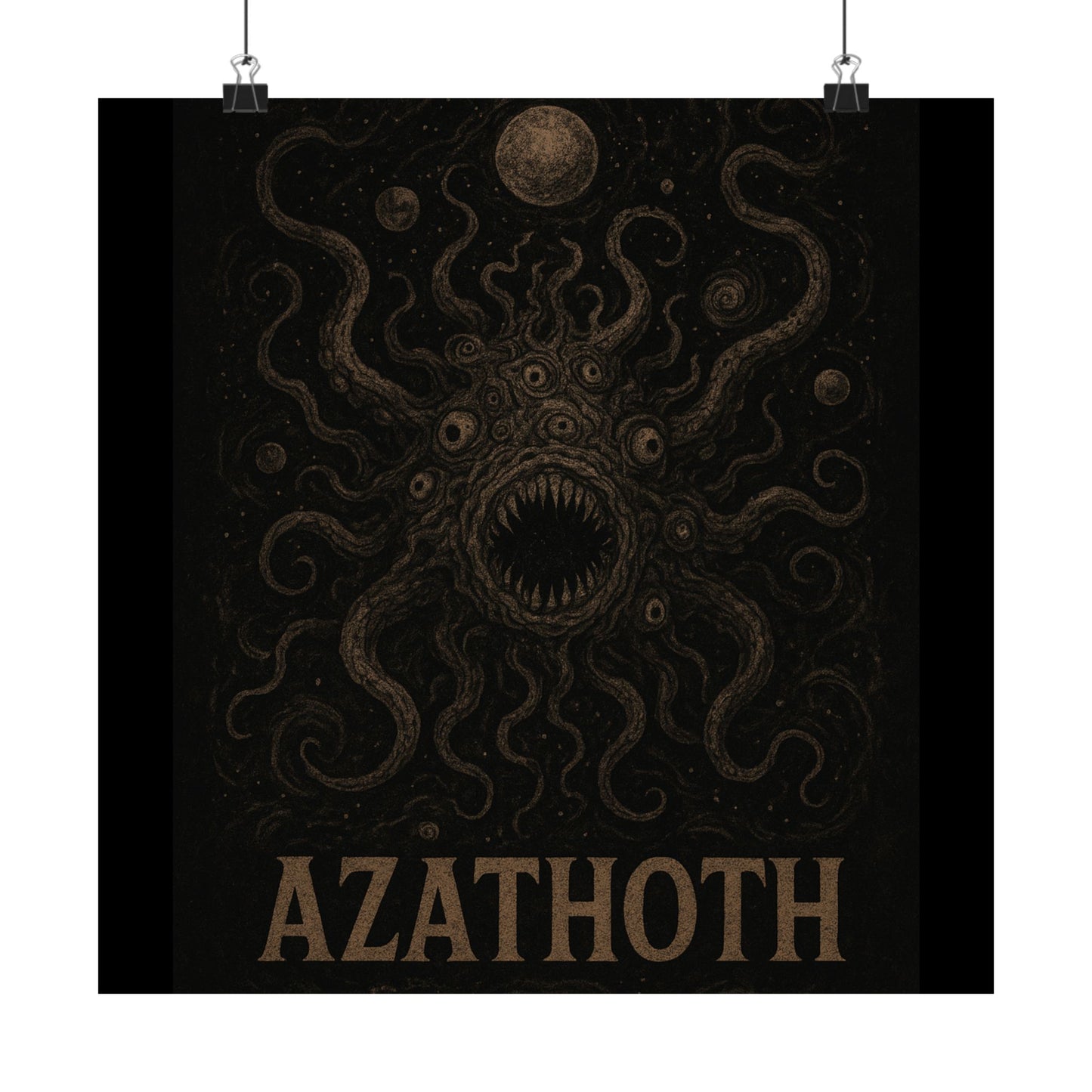 Azathoth Cosmic Horror Unleashed Wall Art – Lovecraftian Occult Matte Poster for Horror & TTRPG Fans