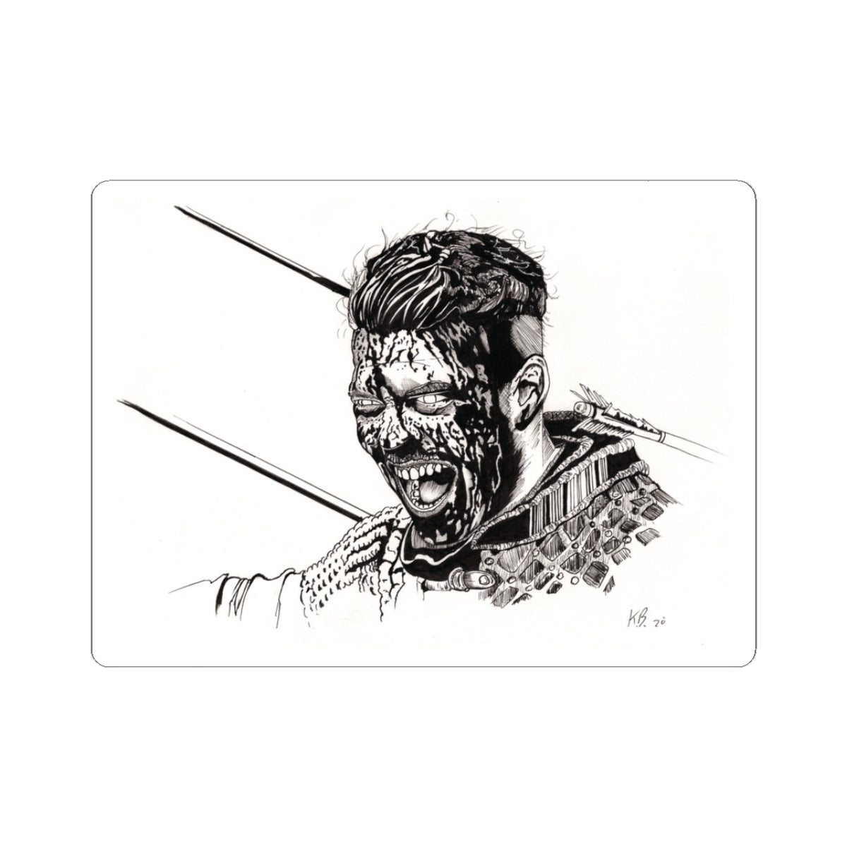 Ivar the Boneless Vinyl Sticker