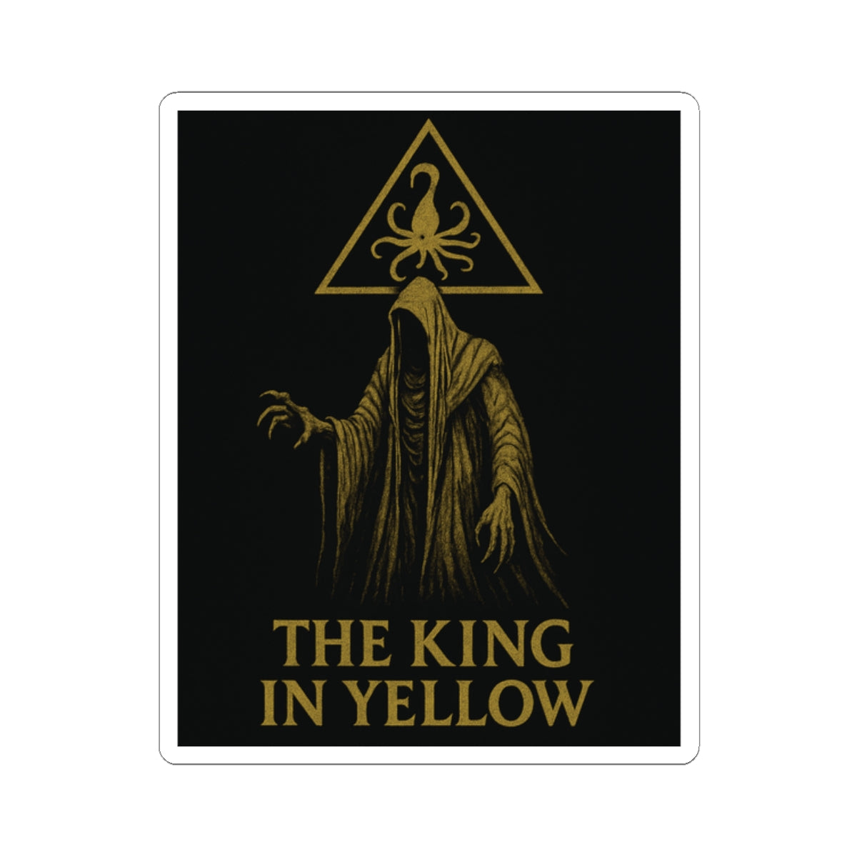 King in Yellow Vinyl Sticker